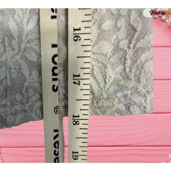 Free People Womens Top Size XS Ivory Textured Cropped Leaf Print‎ - Picture 3 of 8